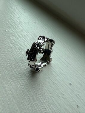 Vintage Silver Tone Ring - Y2K / Edgy Unisex Style